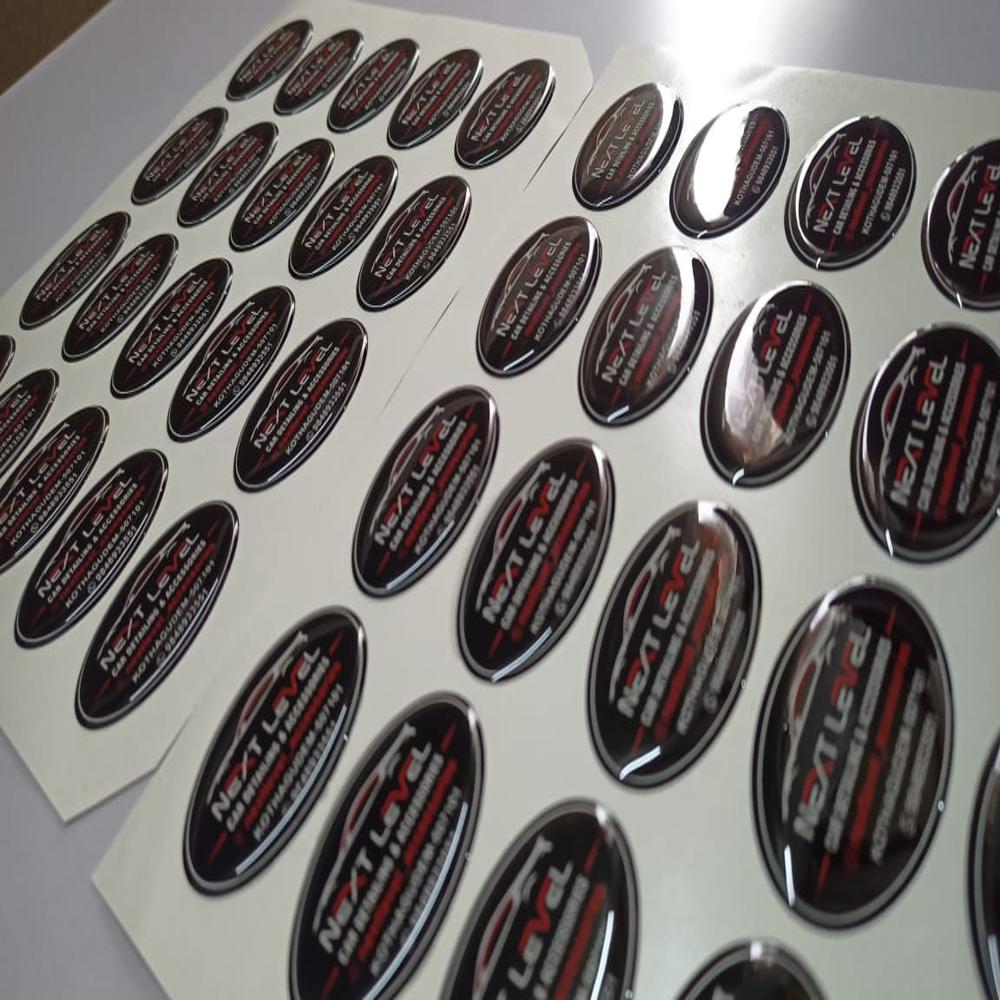 Dome Sticker - Color: Black