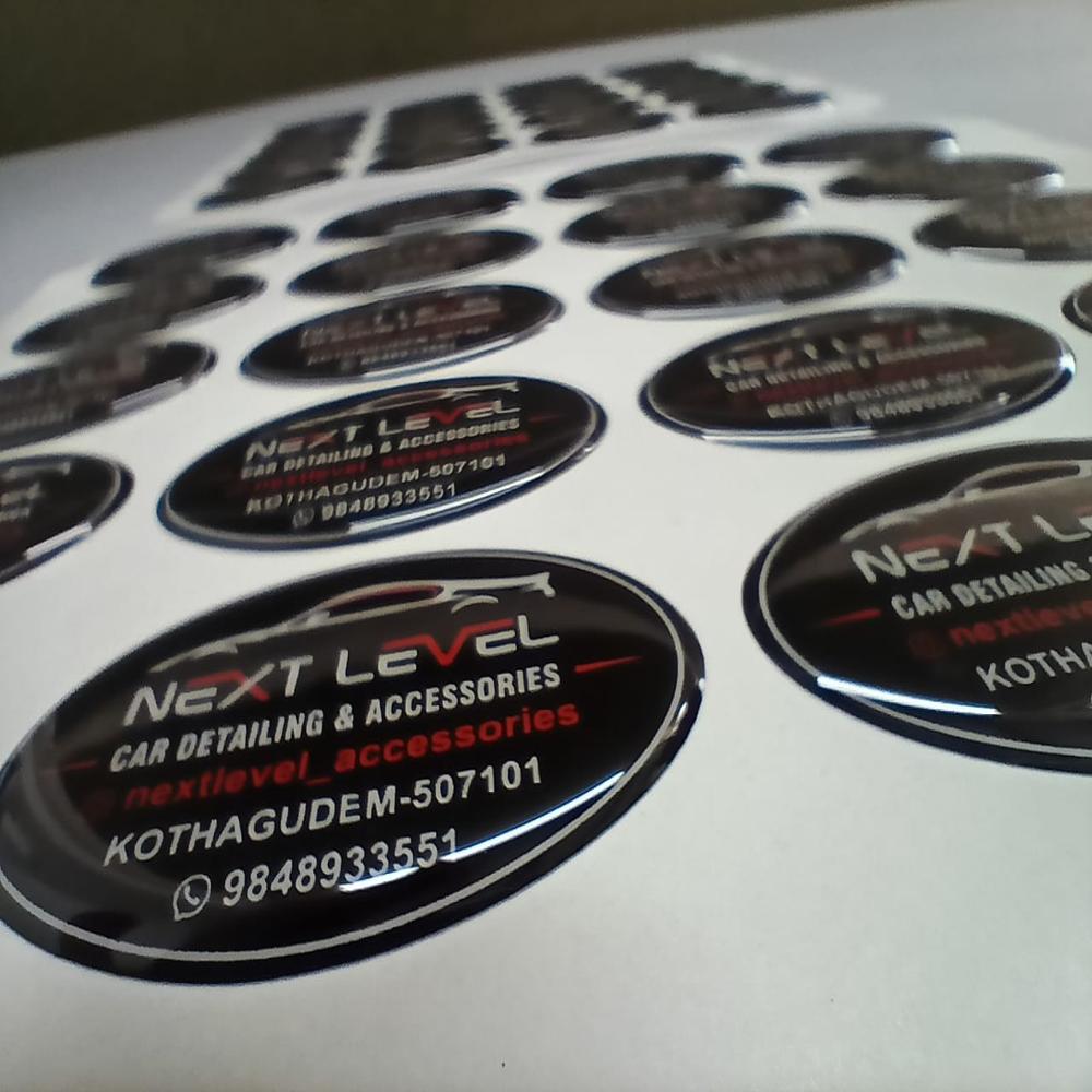 Dome Sticker - Color: Black