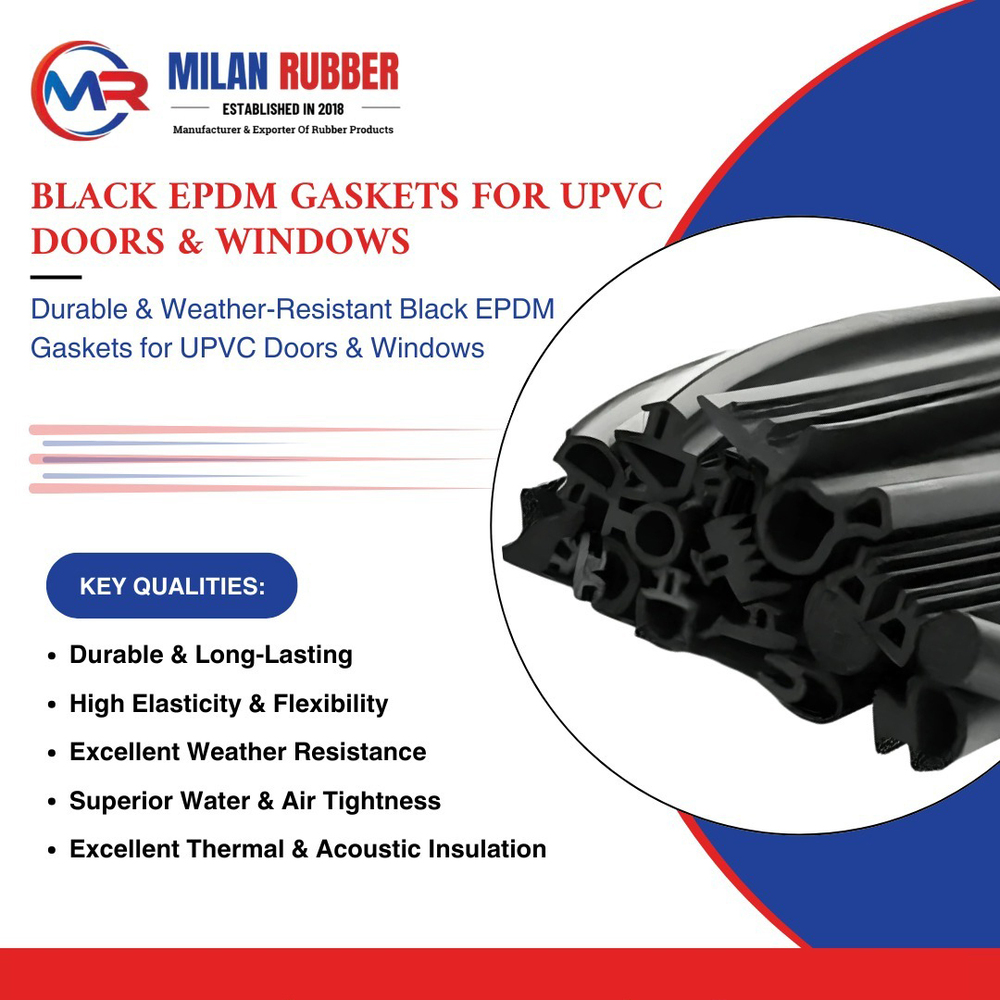 Black Epdm Gasket For Upvc Doors And Windows - Color: Grey