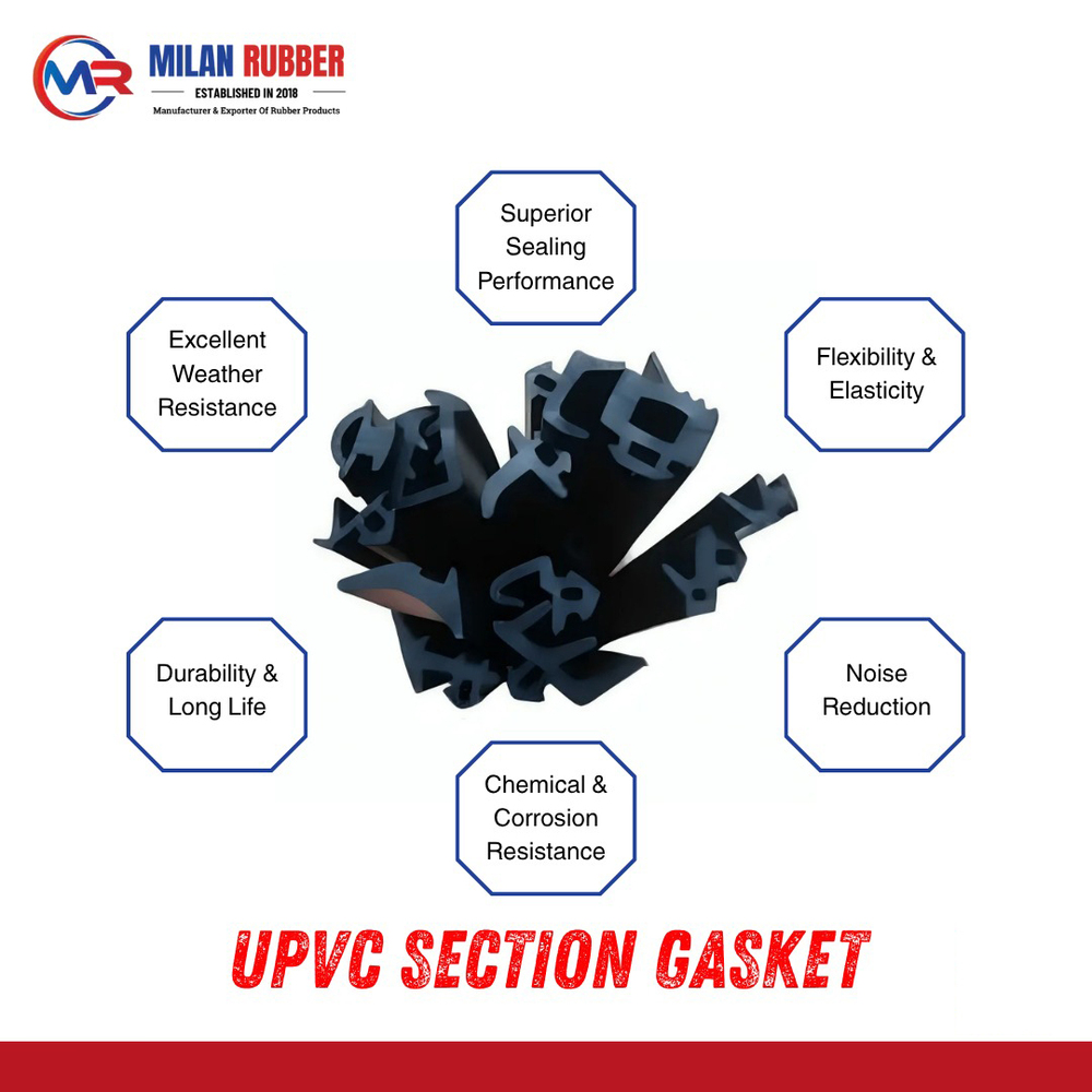 Upvc Section Gasket - Color: Black
