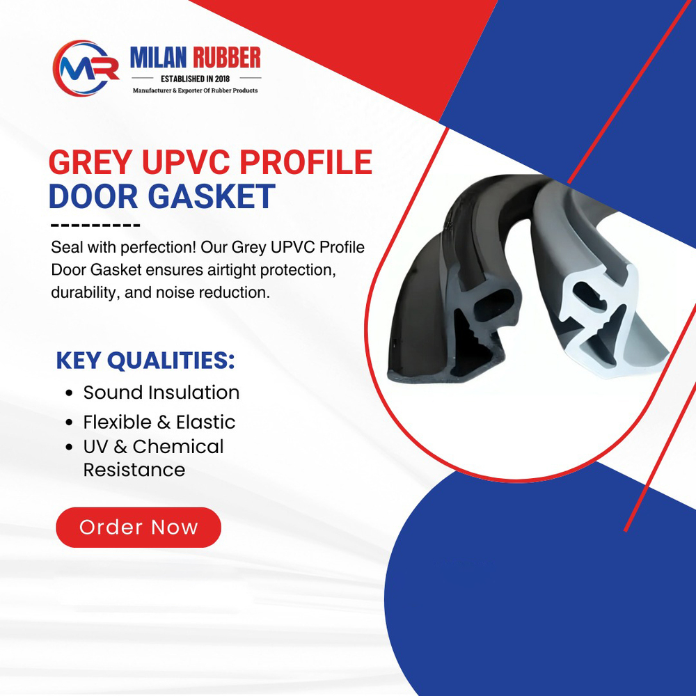 Grey UPVC Profile Door Gasket