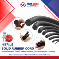 Nitrile Solid Rubber Cord - Color: Black