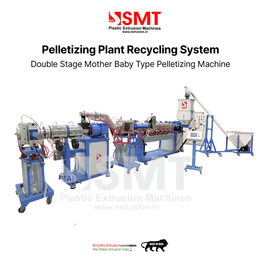 Palletizing Plant Recycling System - Color: White And Blue