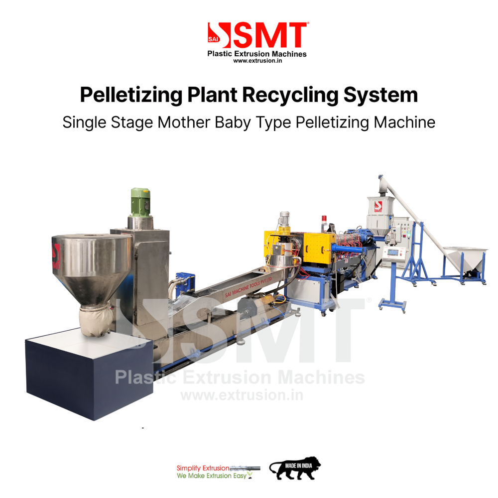 Palletizing Plant Recycling System - Color: White And Blue