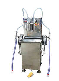 LD400 High Speed Double Head Semi Automatic Bottle Filling Machine