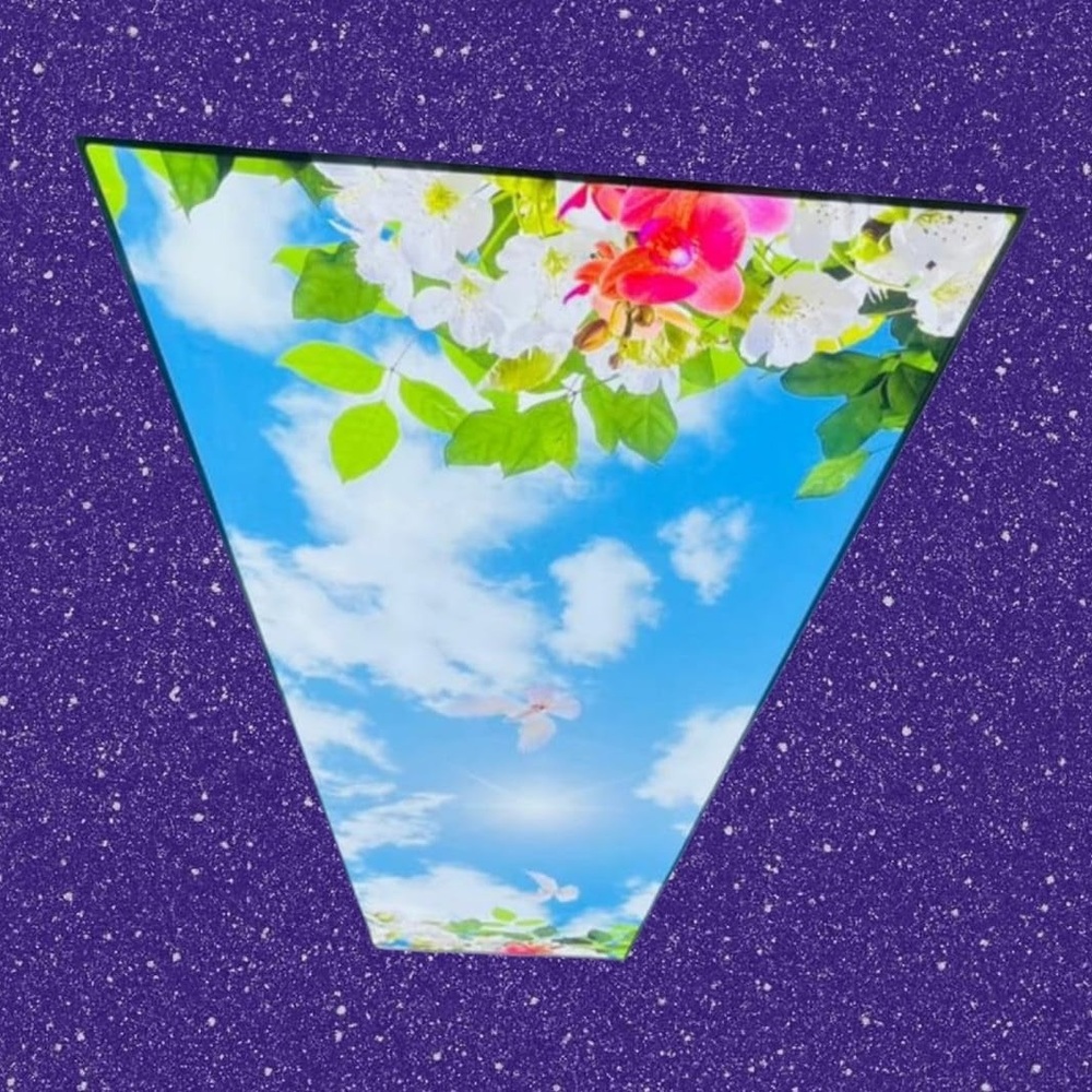 Print Stretch Ceiling Light - Color: Multicolor