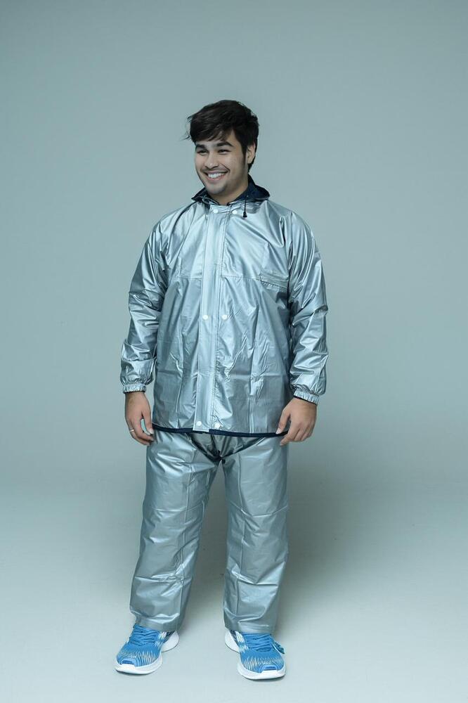 Silver Men Raincoat - Age Group: Adult