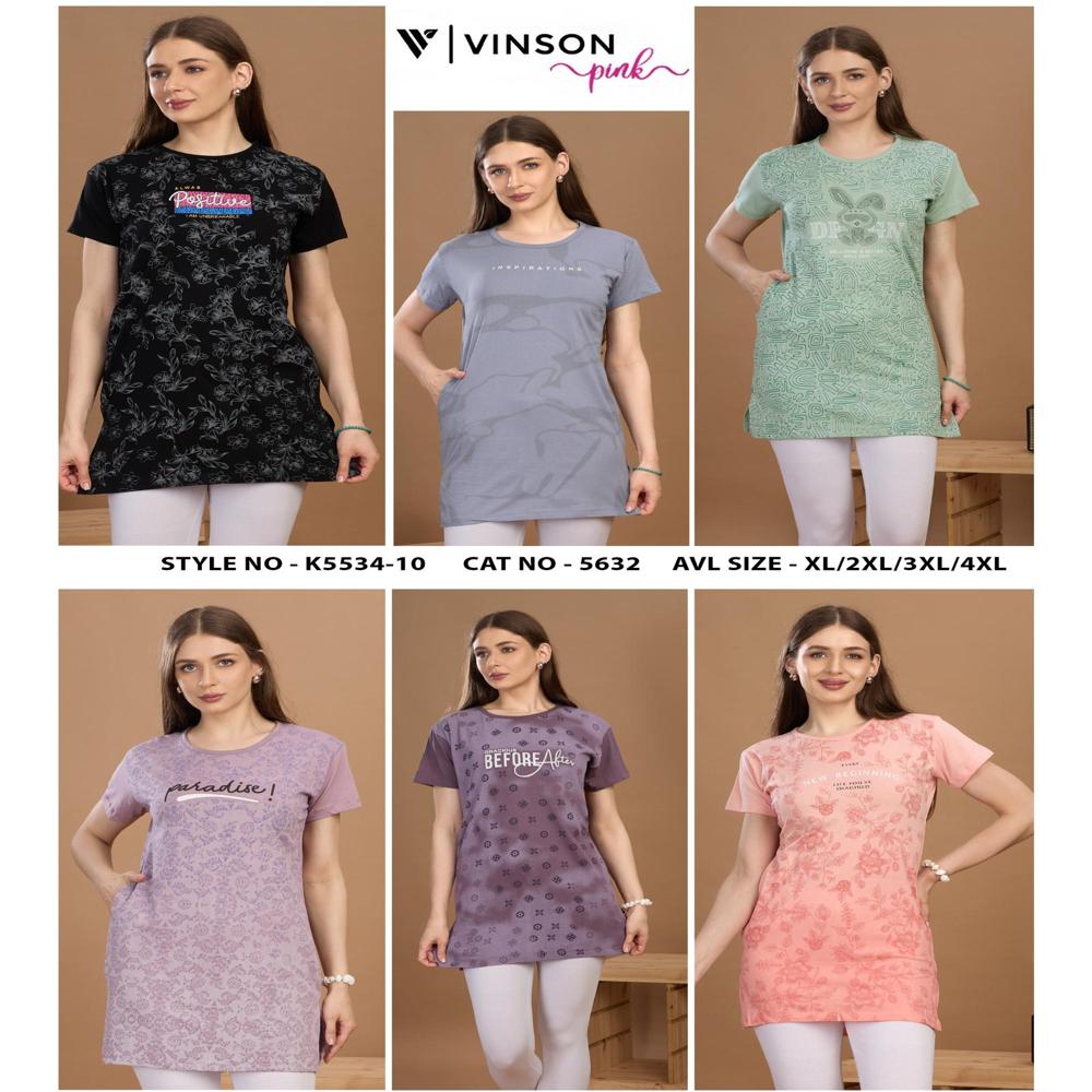 Peach Color Long T shirt