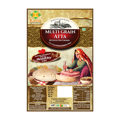 Premium Quality Multi Grain Atta - Carbohydrate: 78.02 Grams (G)