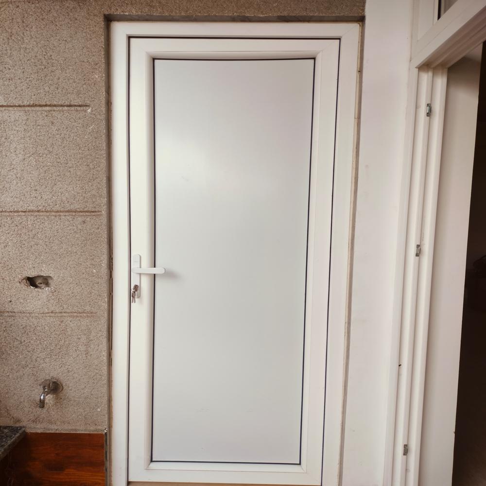 White Upvc Door - Design: Plain
