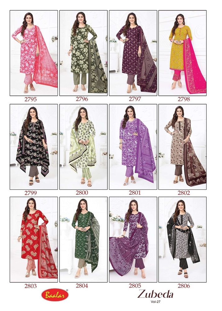Baalar Zubeda Vol-27 Dress Material