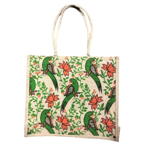 10 Kg Jute Shopping Bag - Color: Multicolor