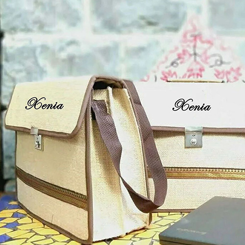 Eco Friendly And Biodegradable Jute Bag - Color: Cream Color