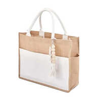 Fancy Jute Bag - Color: Brown