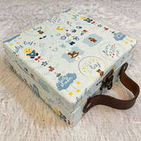 6x6x2 Inch 9 Cavity Trunk Baby Boy Box - Color: Multicolor