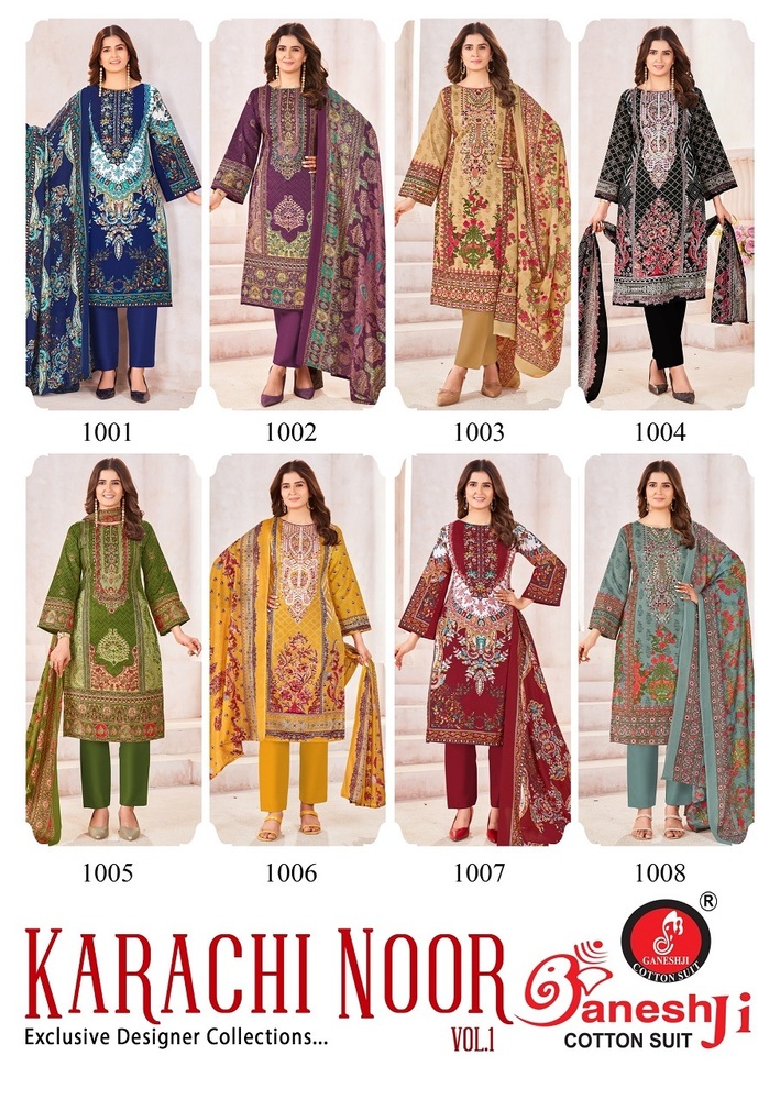 Ganeshji Karachi Noor Vol-1 Dress Material