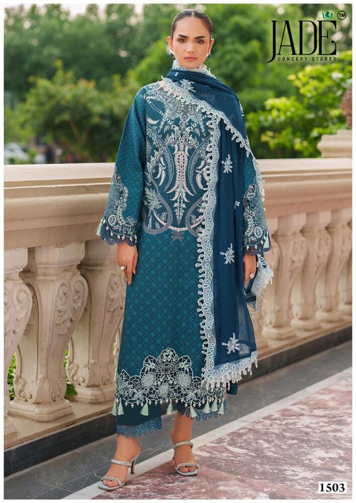 Jade Bin Saeed Vol-15  Karachi Dress Material