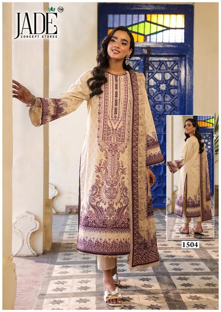 Jade Bin Saeed Vol-15  Karachi Dress Material