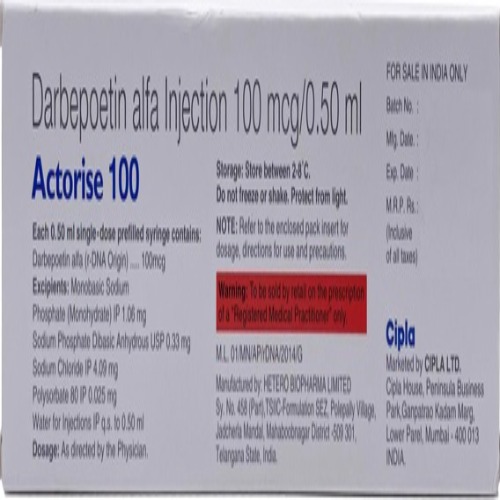 Actorise 100 Mcg Injection - Physical Form: Liquid