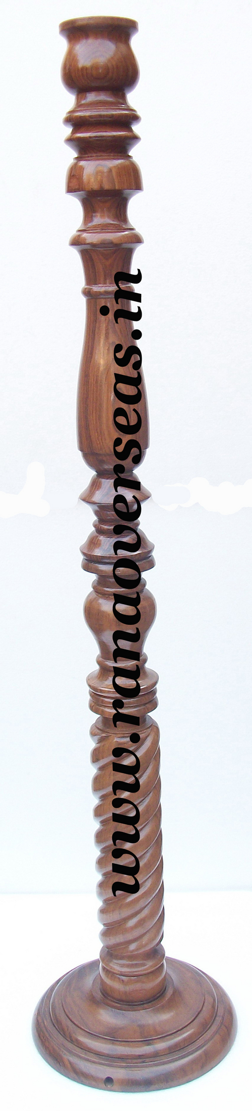 Polished Sheesham Wood Lamp Bases