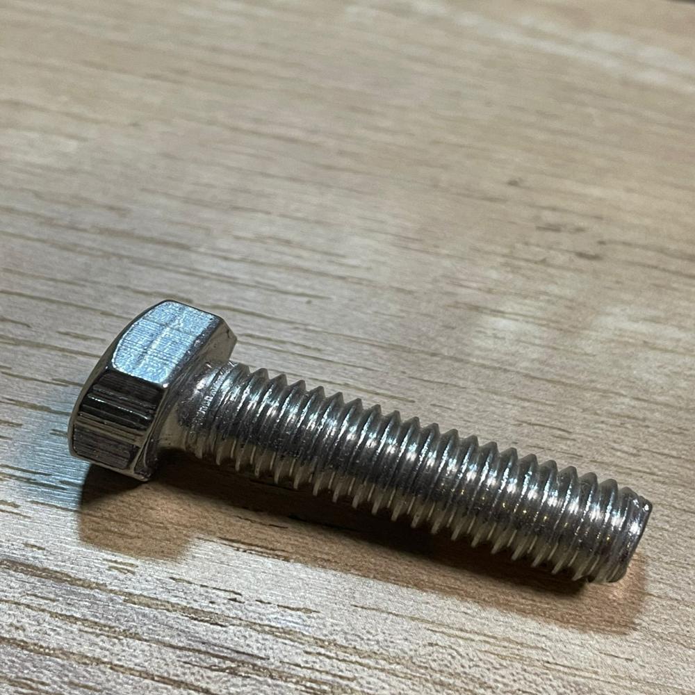 Steel Nut And Bolt - Color: Silver