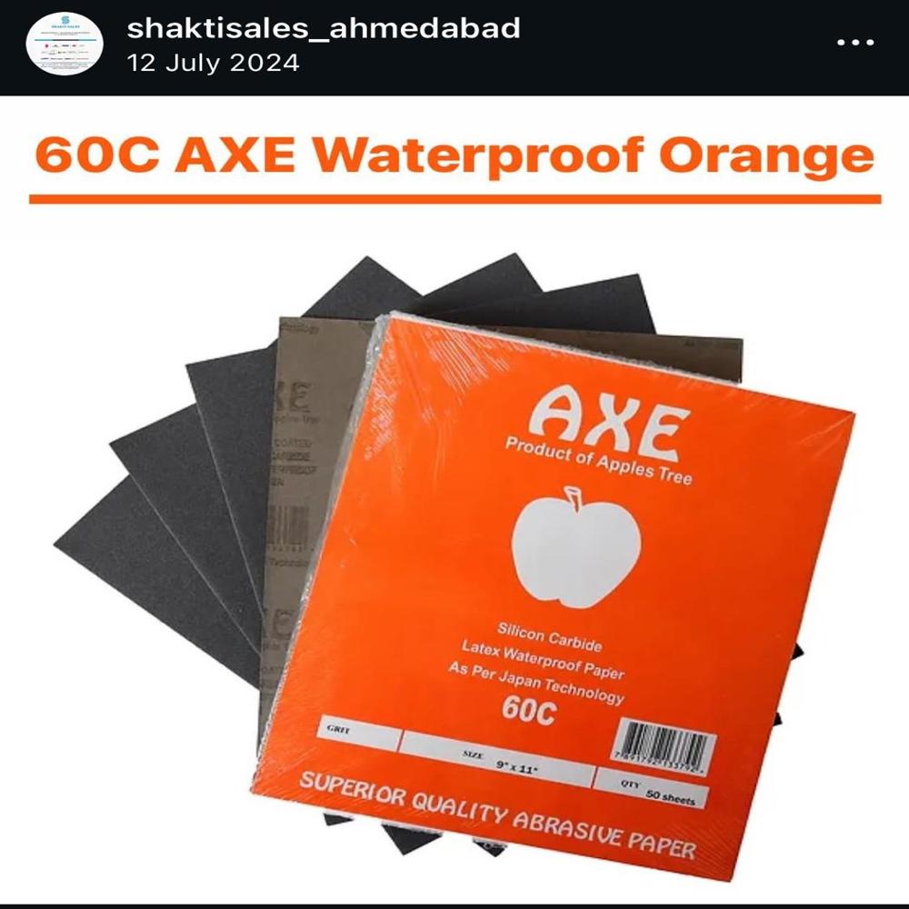 Axe वाटरप्रूफ एब्रासिव पेपर -