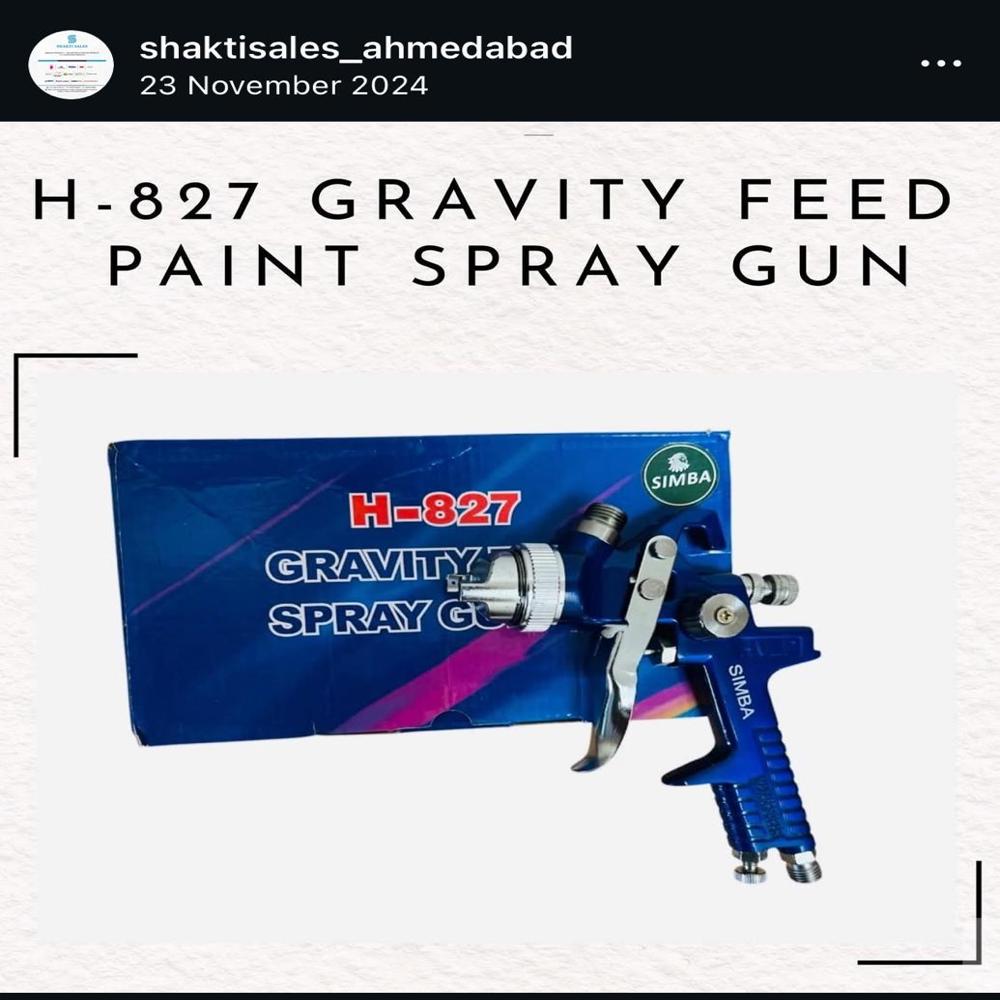 H-827 Gravity Feed Paint Spray Gun