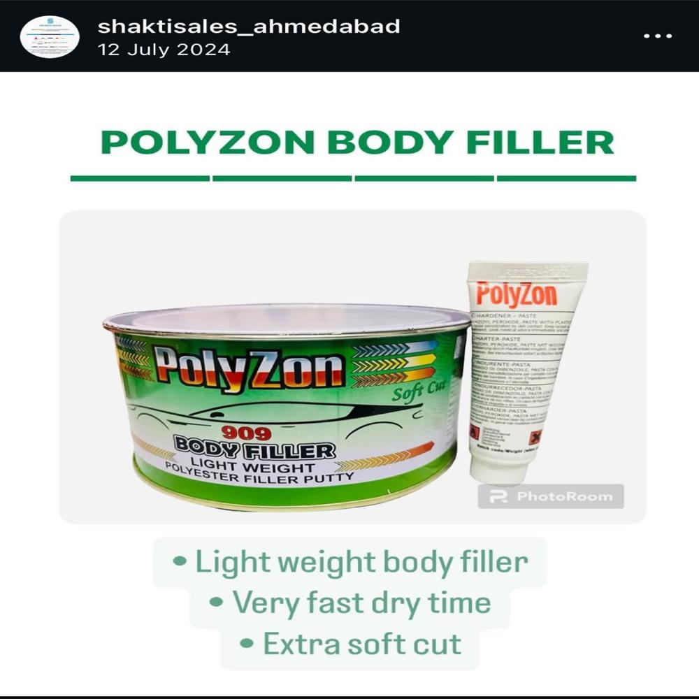 Polyzon Lightweight Body Filler - Color: Any Color