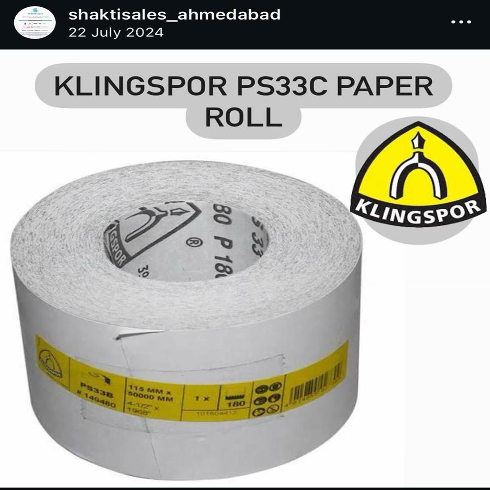 Klingspor PS33C Abrasive Paper Roll