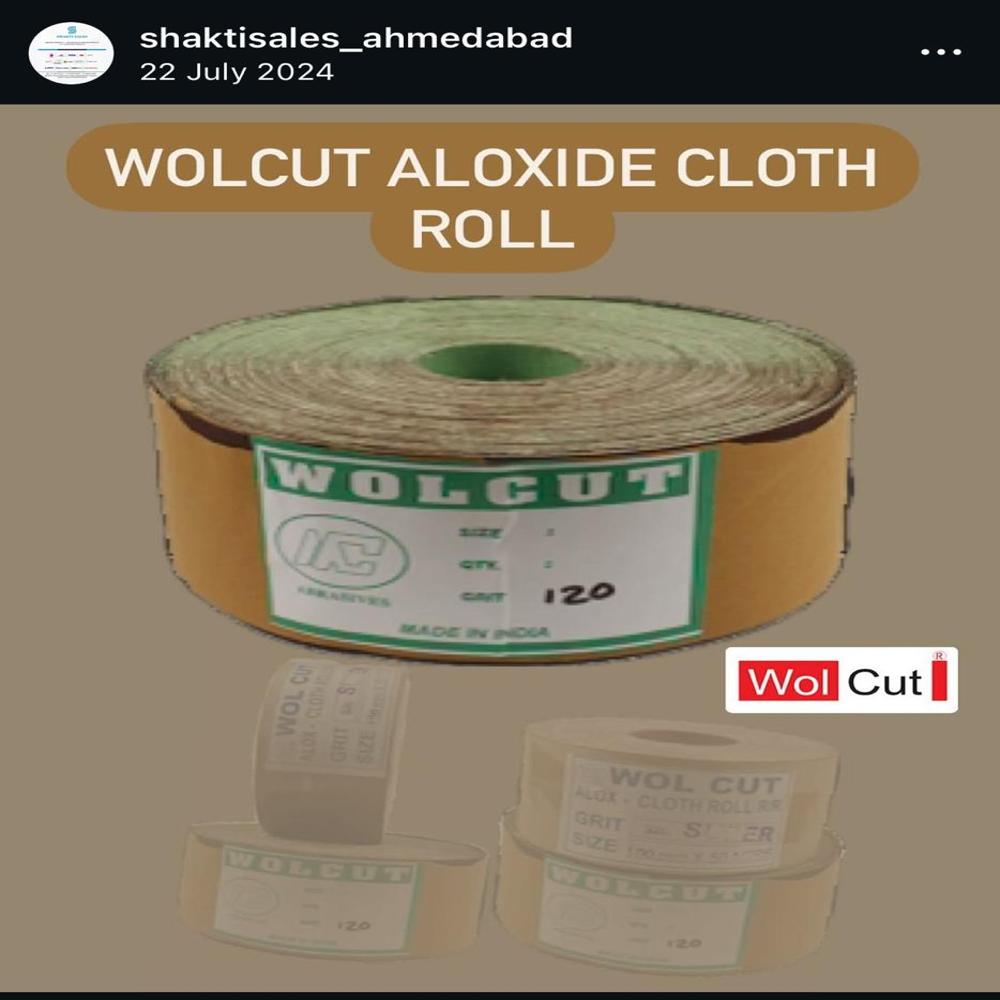 Wolcut  Abrasive Cloth Roll - Color: Red