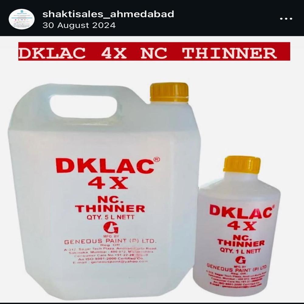 Dklac 4X Nc Thinner - Grade: Industrial Grade