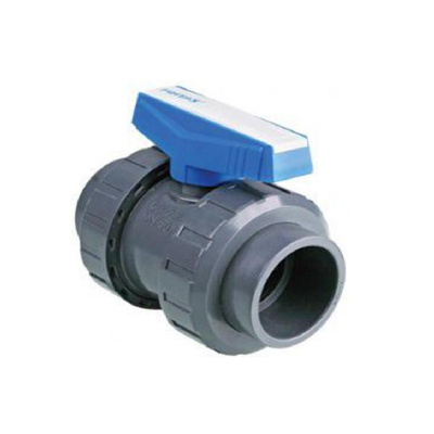 Upvc True Union Ball Valve For Water - Color: Grey