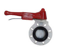 Flange End PP Butterfly Valve