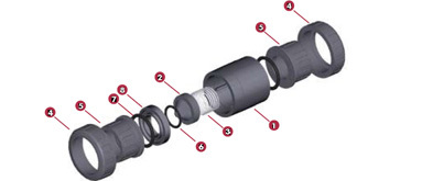 Spring Series Check Valves - Color: Black