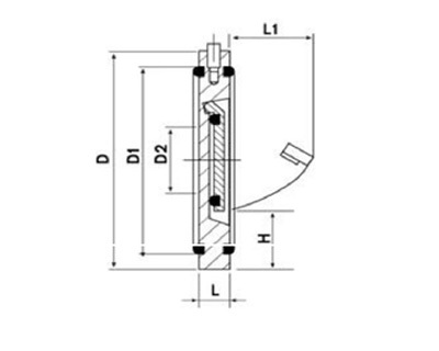 Wafer Check Valve Without Flange - Color: Black