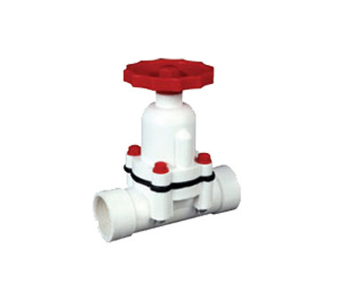 Pp Flange End Diaphragm Valve - Color: White (Base)