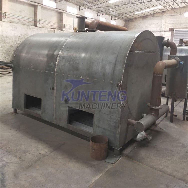 Large capacity wood carbonization furnace bamboo carbonization equipment horizontal carbonization furnace sawwood stick carbonization furnace