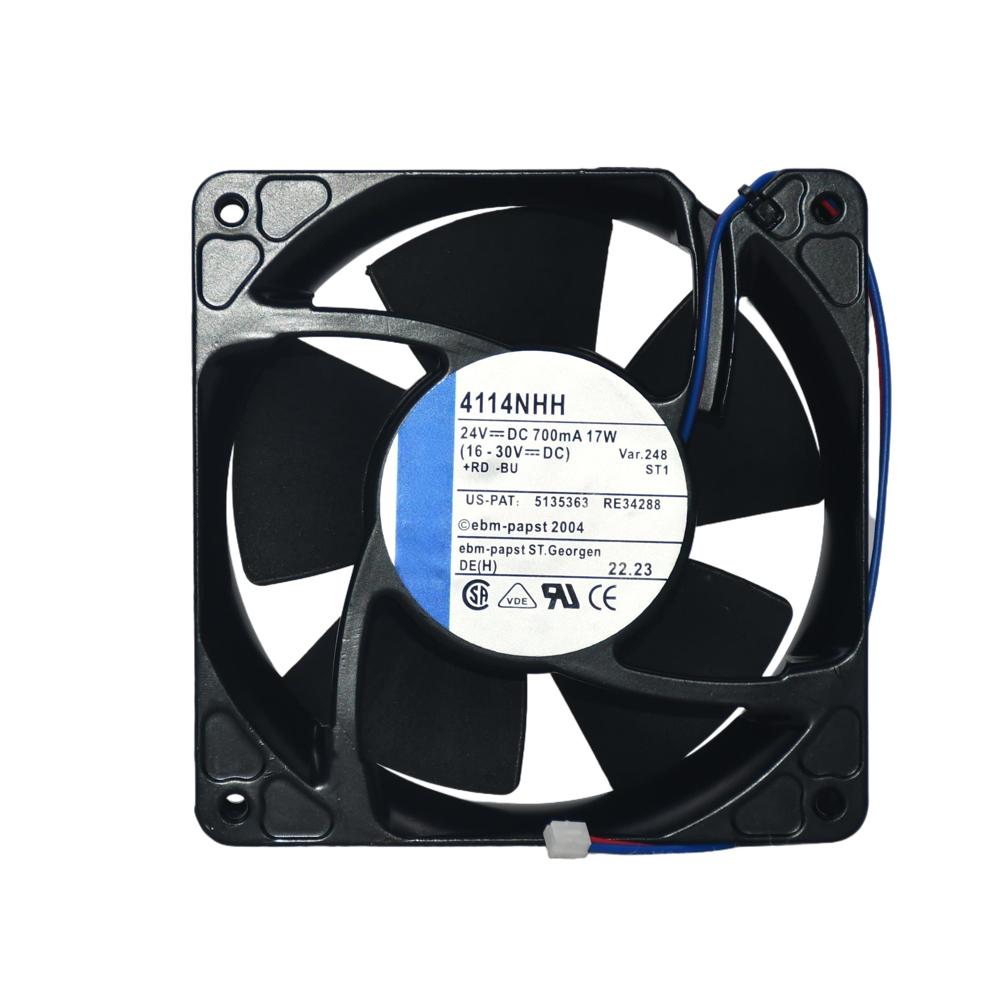 EBM PAPST 4114NHH 24V 17W 8025mm Ball Bearing Electric Power Source Inverter Axial Cooling Fan