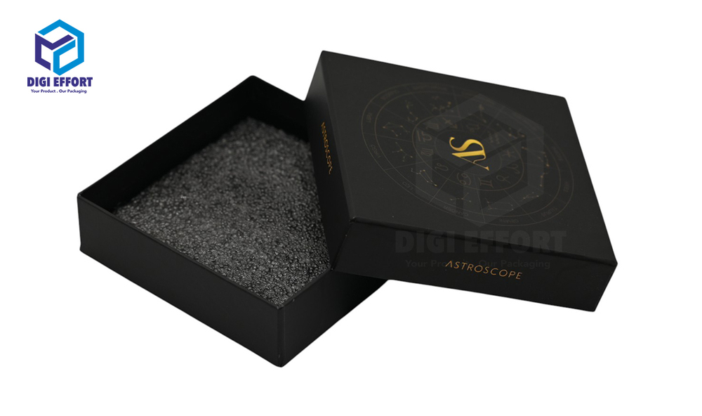 Top Bottom Rigid Box - Color: Black
