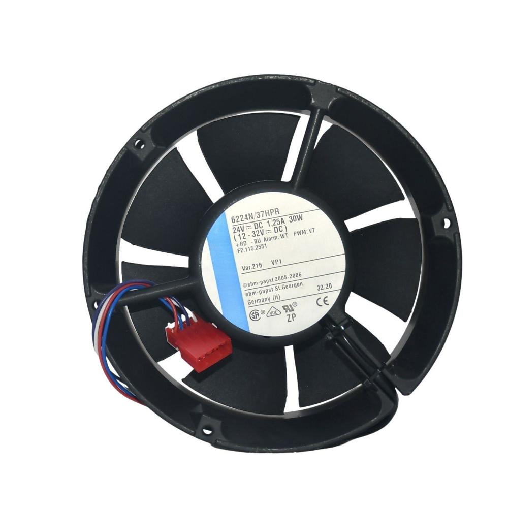 EBM PAPST 6224N/37HPR 24V DC 1.25A 30W 12038mm Ball Bearing Ventilation Cooling Fan