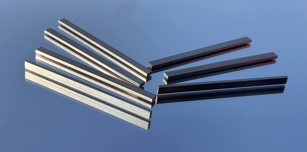 Full Hard Stainless Steel Blades - Color: Silver