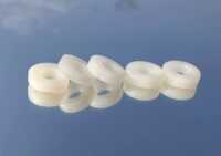 Precision Machined Parts In Plastic - Color: White