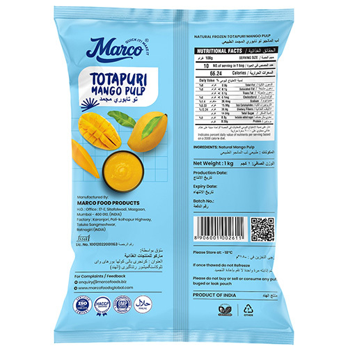 Totapuri Mango Pulp
