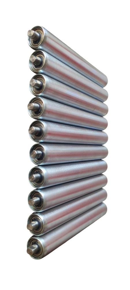 Industrial Conveyor Rollers - Color: Silver