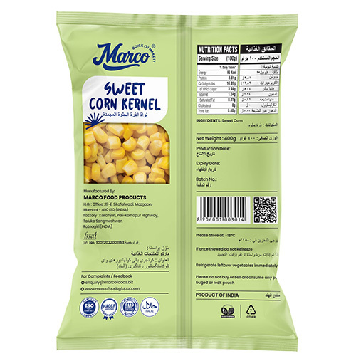 400gm Frozen Sweet Corn