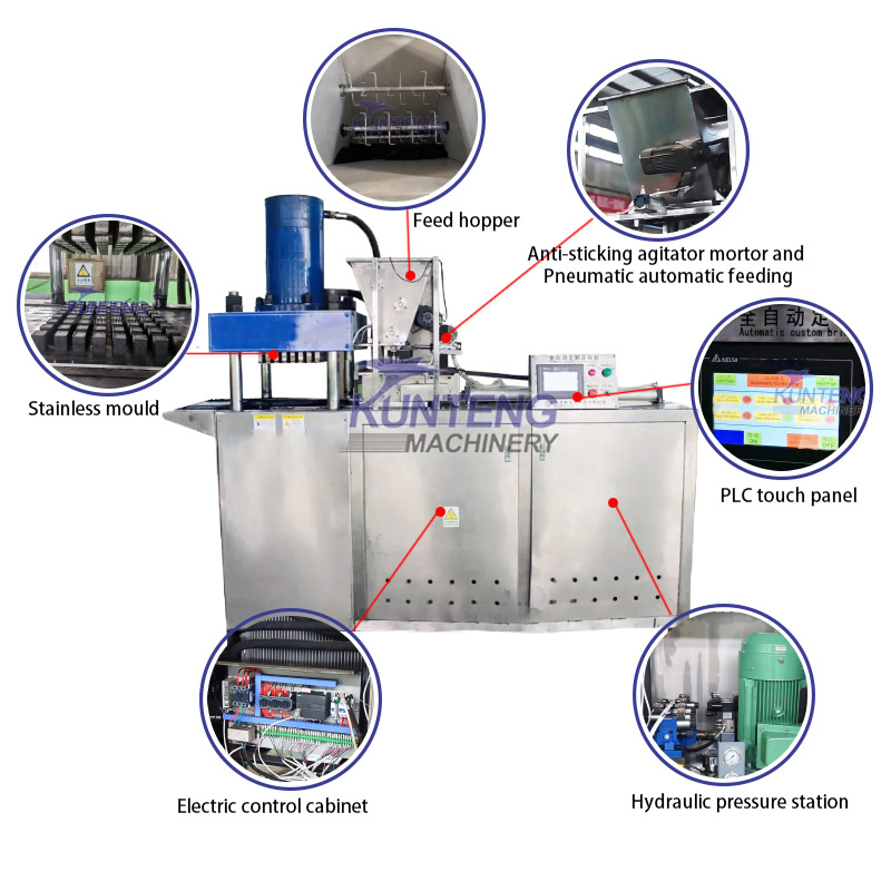 Integrated coal block pressing machine stainless steel high-pressure hydraulic forming machine Charcoal Briquetting Machine