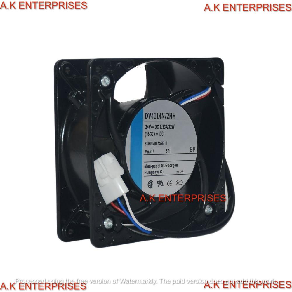 EBM PAPST DV4114/2HH 24V 1.33A 32W 8025mm METAL Ball Bearing Electric Axial Cooling Fan