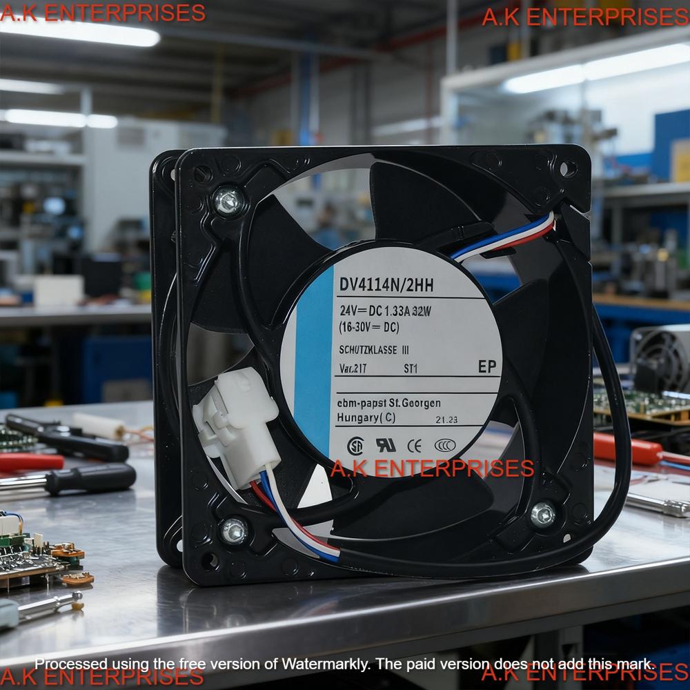 EBM PAPST DV4114/2HH 24V 1.33A 32W 8025mm METAL Ball Bearing Electric Axial Cooling Fan