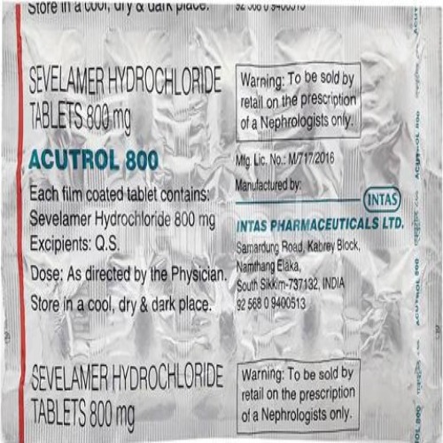 Acutrol 800 Tablet - Drug Type: General Medicines