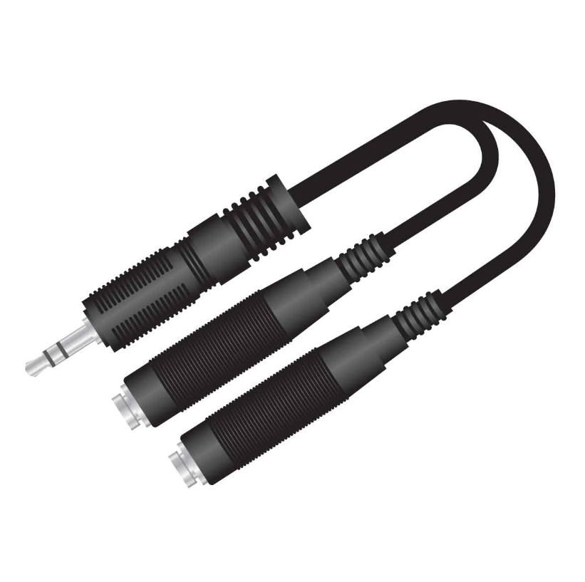 Mx Ep Stereo Plug Stereo Female Cord - Color: Black